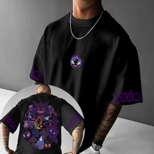 Pokémon Animation Derivatives Gengar Printing T-shirt Men's and