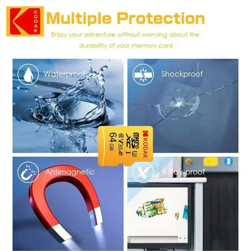 Original KODAK MicroSD Card 64GB 32GB Memori Memory Card C10 TF Micro
