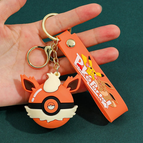 Poké Ball Keychain, Heavy Duty Metal Pokémon Ball Keychain, Anime