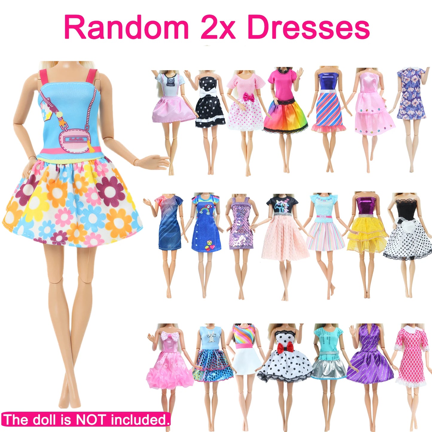 27 Pcs Doll Clothes and Accessories for 11.5 Inch Doll Random 1