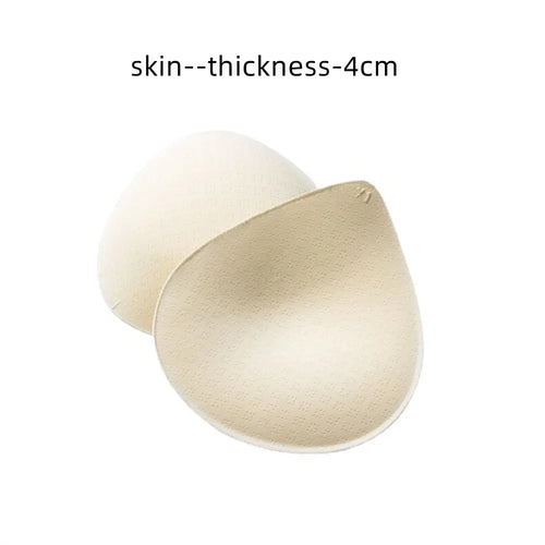 2PCS Thick Push Up Bra Pads - Latex Removable Breast Enhancer Inserts