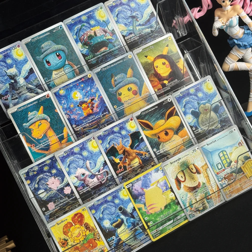 Ptcg 18pcs DIy Cartoon Anime Self-Control Mewtwo Pikachu Charizard