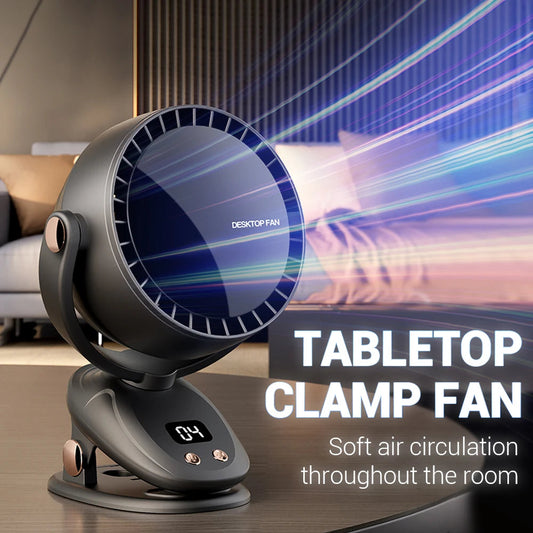 Wireless Air Conditioner Fan 3600mAh Camping Desktop Fan 6 Modes