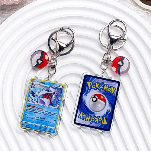 Pokémon Characters Pikachu Bulbasaur Jigglypuff Acrylic Keychain Bag