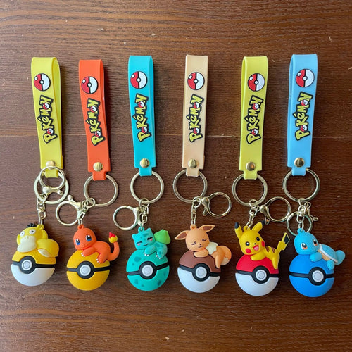 New Pok é mon Pok é Ball Pikachu Keychain, Pok é mon Cute Key Widget,