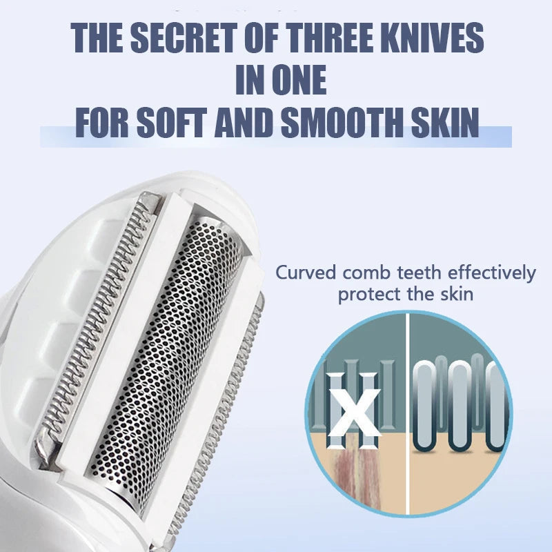 Facial Hair Removal for Women 5 in 1 Electric Razor for Bikini Trimmer