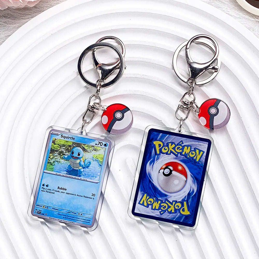 Pokémon Characters Pikachu Bulbasaur Jigglypuff Acrylic Keychain Bag