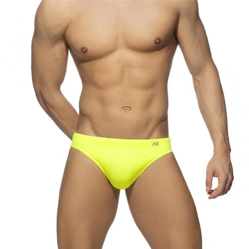 Solid Push up Men Neon Swim Bikni Brief Trunks Unerwear Sexy Swimwear