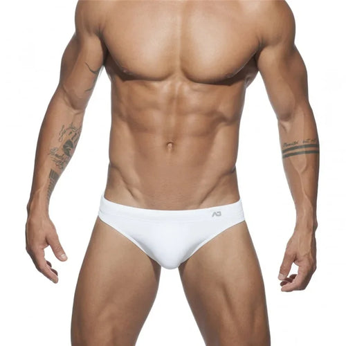 Solid Push up Men Neon Swim Bikni Brief Trunks Unerwear Sexy Swimwear