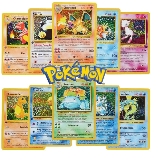 151Pcs/box 1996 First Generation Pokémon card Charizard Pikachu Mewtwo