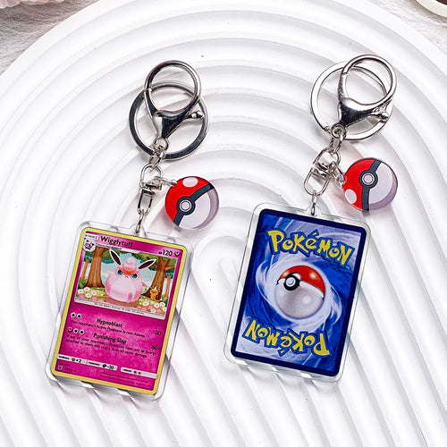 Pokémon Characters Pikachu Bulbasaur Jigglypuff Acrylic Keychain Bag