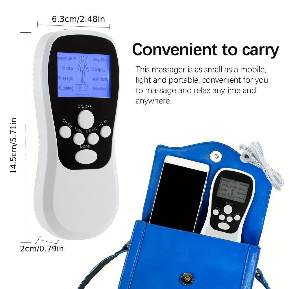 Electric Professional Muscle Stimulator Physiotherapy 8 Modes EMS Unit