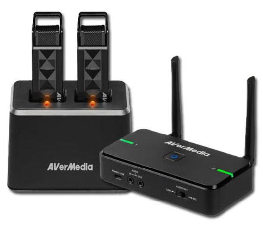 Avermedia Wireless Teacher Microphone AW315 Full Package - Dual Mic