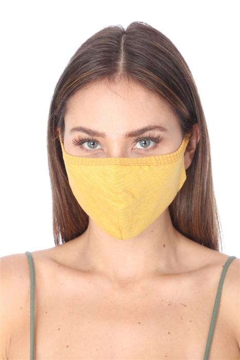 FASHION MASK 101 MUSTARD FACE MASK DOUBLE LAYER