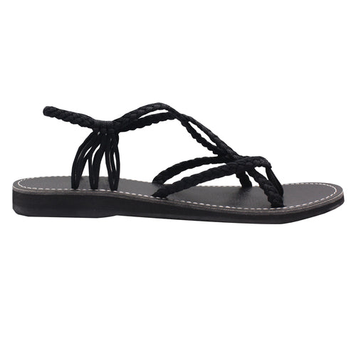 Markerandhands Handwoven Rope Flat Sandals For Women Spring Classic
