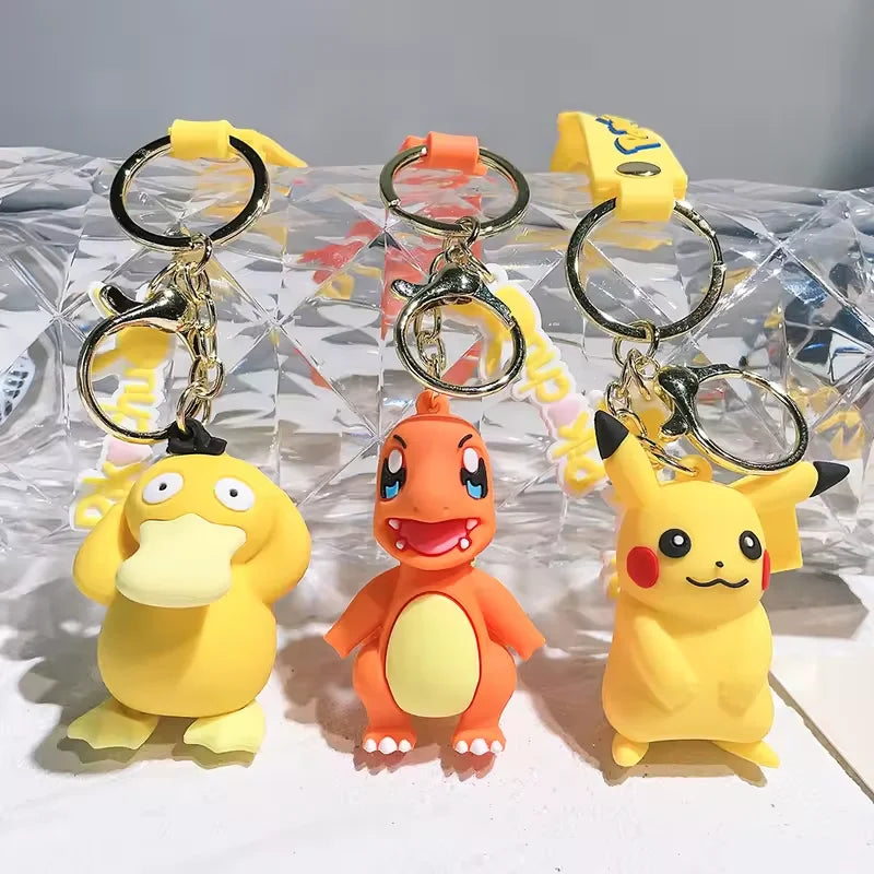 Original Pikachu figurine fashionable cartoon keychain Pokémon anime