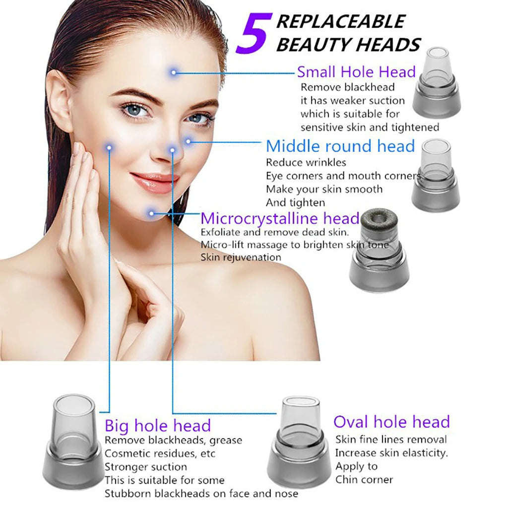Blackhead Acne Remover Set Home Salon Portable Facial Pore Black Spot