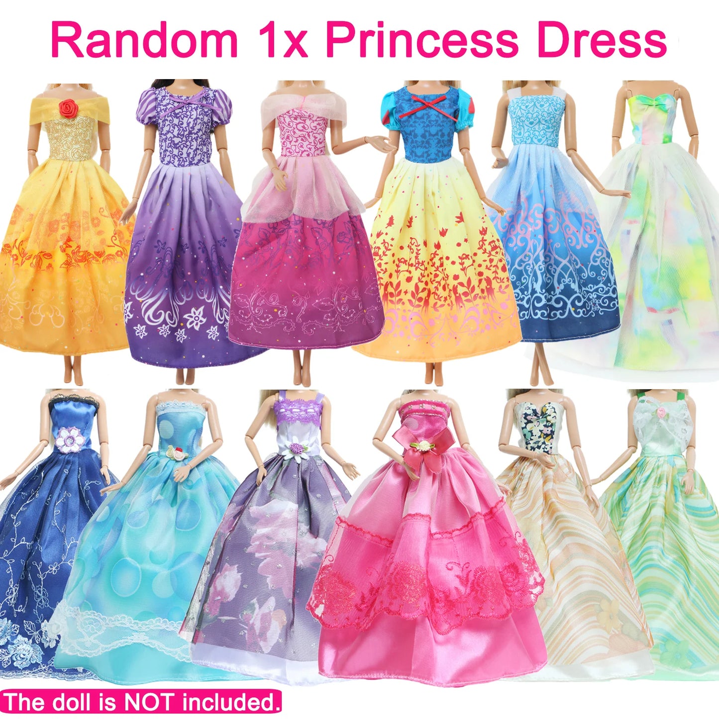 27 Pcs Doll Clothes and Accessories for 11.5 Inch Doll Random 1