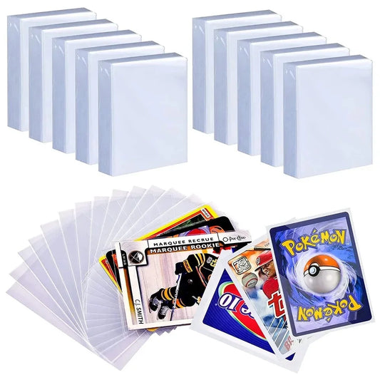 100 Pcs Transparent Playing Card Cover Clear Protector Sleeve Holder