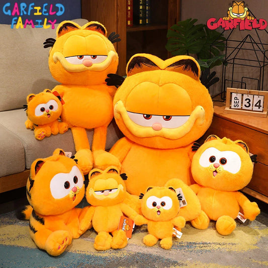 Original Garfield Cat Anime Plush Toys Cute Garfield Family Odie