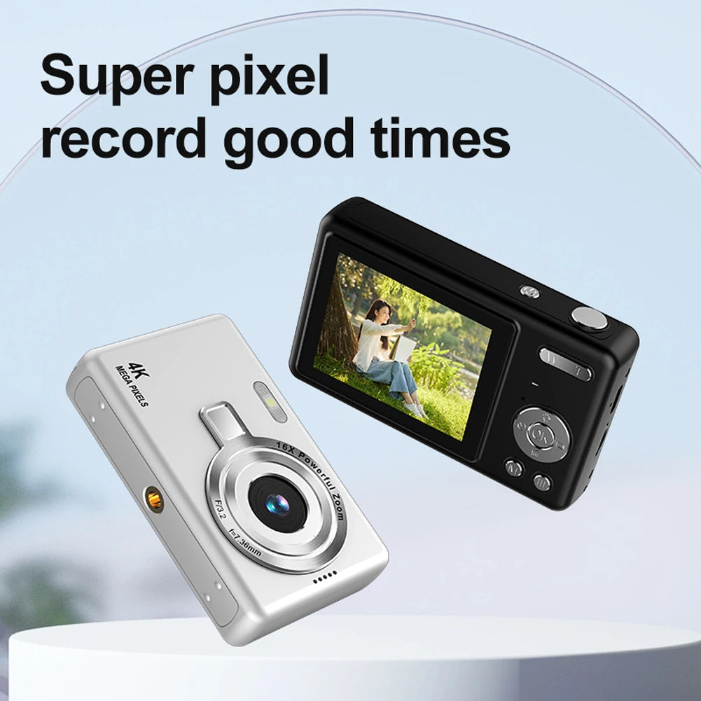 4K HD 1080P Portable Vlogging Camera Digital Camera 96MP Autofocus