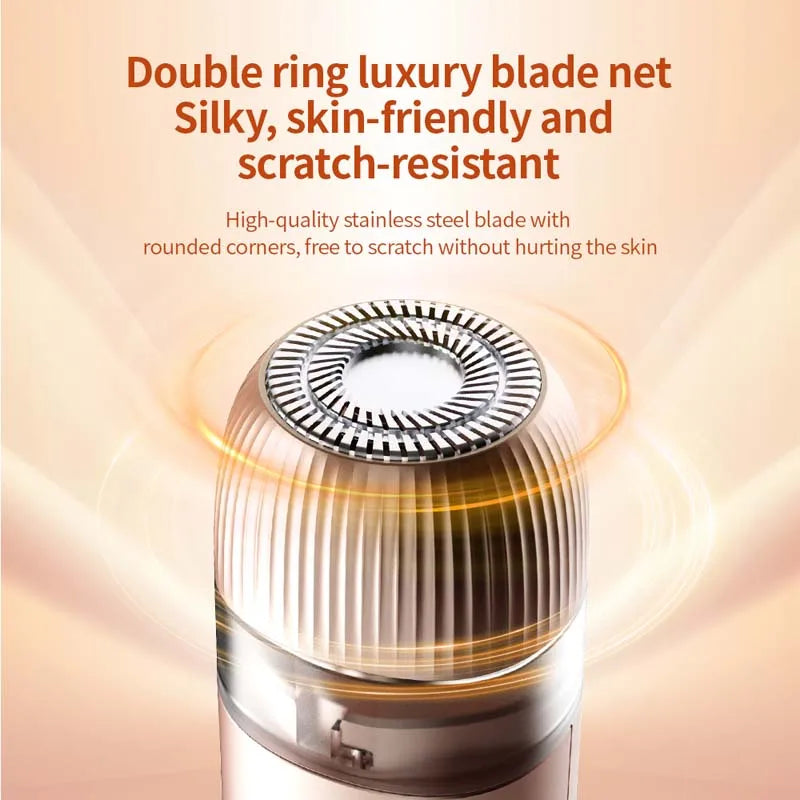 Double Head Electric Shaver Portable Body Epilator 2 in 1 Lady