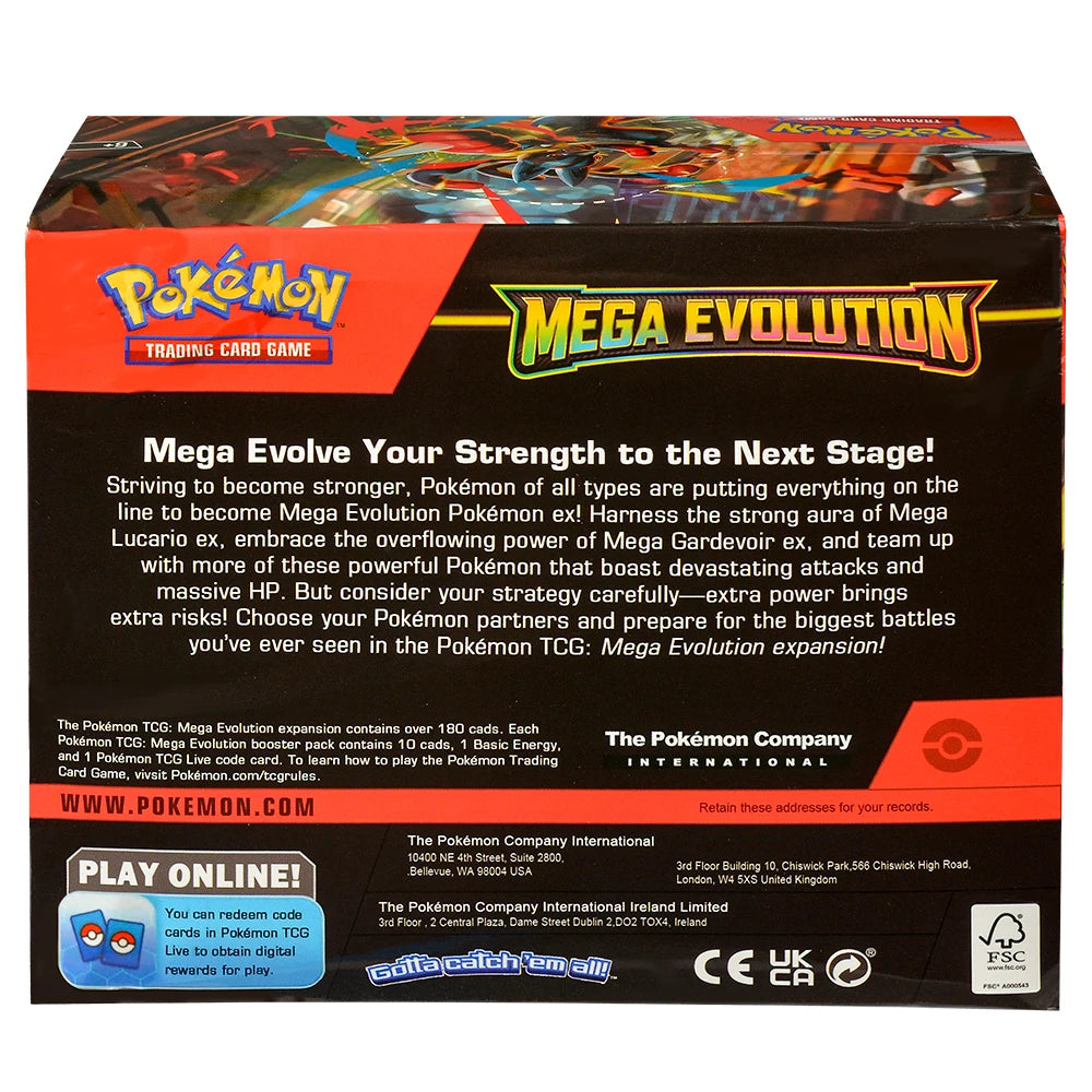360Pcs English Pokémon TCG: Mega Evolution Phantasmal Flames Booster