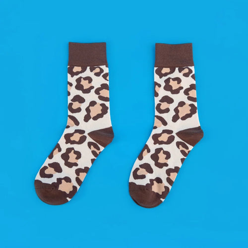 1 Pair Comfy Novelty Cute Brothers Otter Swimming Mid-Calf Men's Socks