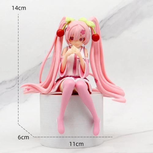 Anime Hatsune Miku Figure Wedding Dress Action Figures Kawaii Swimsuit