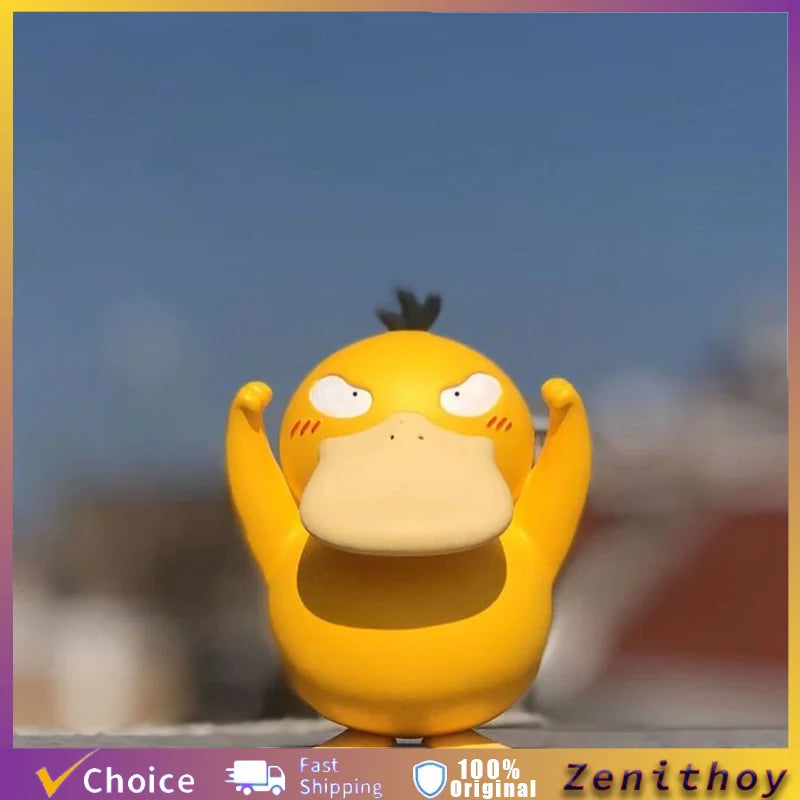 Pokemon Psyduck Figure Anime Peripheral Cute Duck Handmade Model