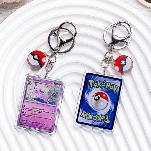 Pokémon Characters Pikachu Bulbasaur Jigglypuff Acrylic Keychain Bag