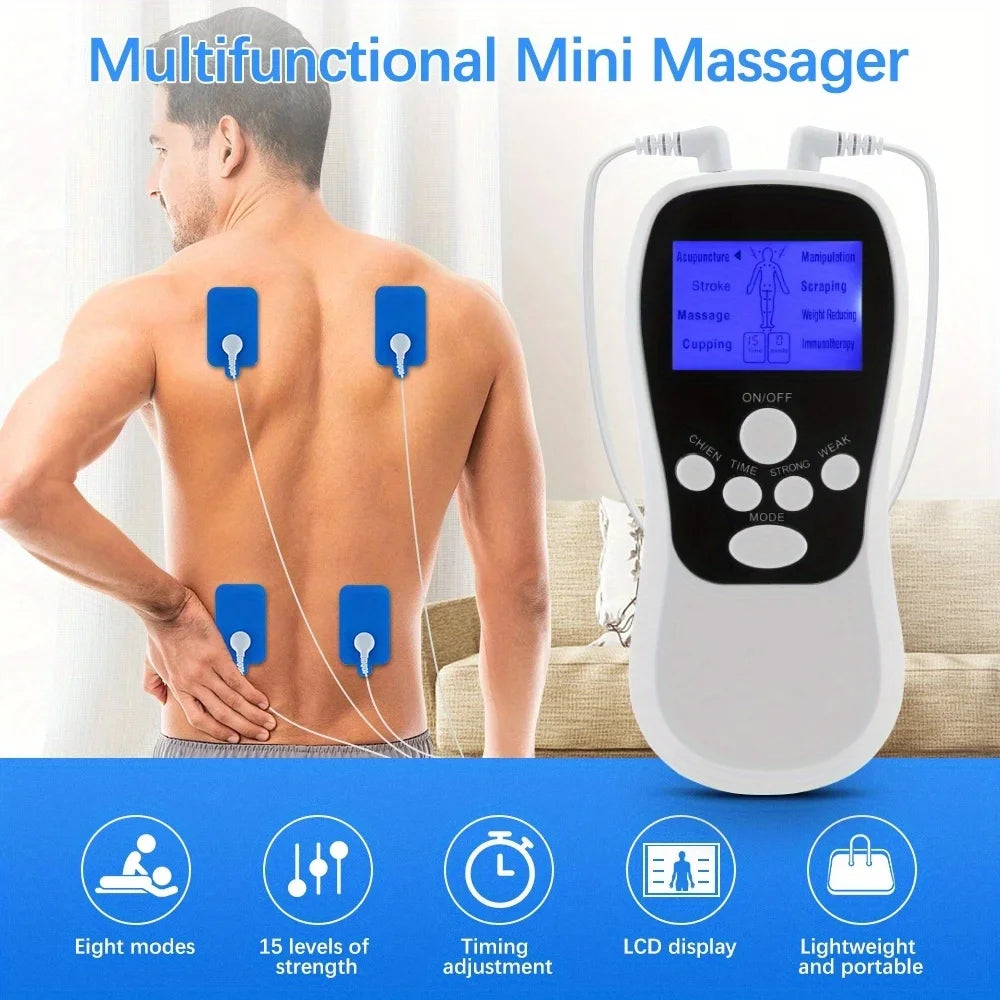 Electric Professional Muscle Stimulator Physiotherapy 8 Modes EMS Unit