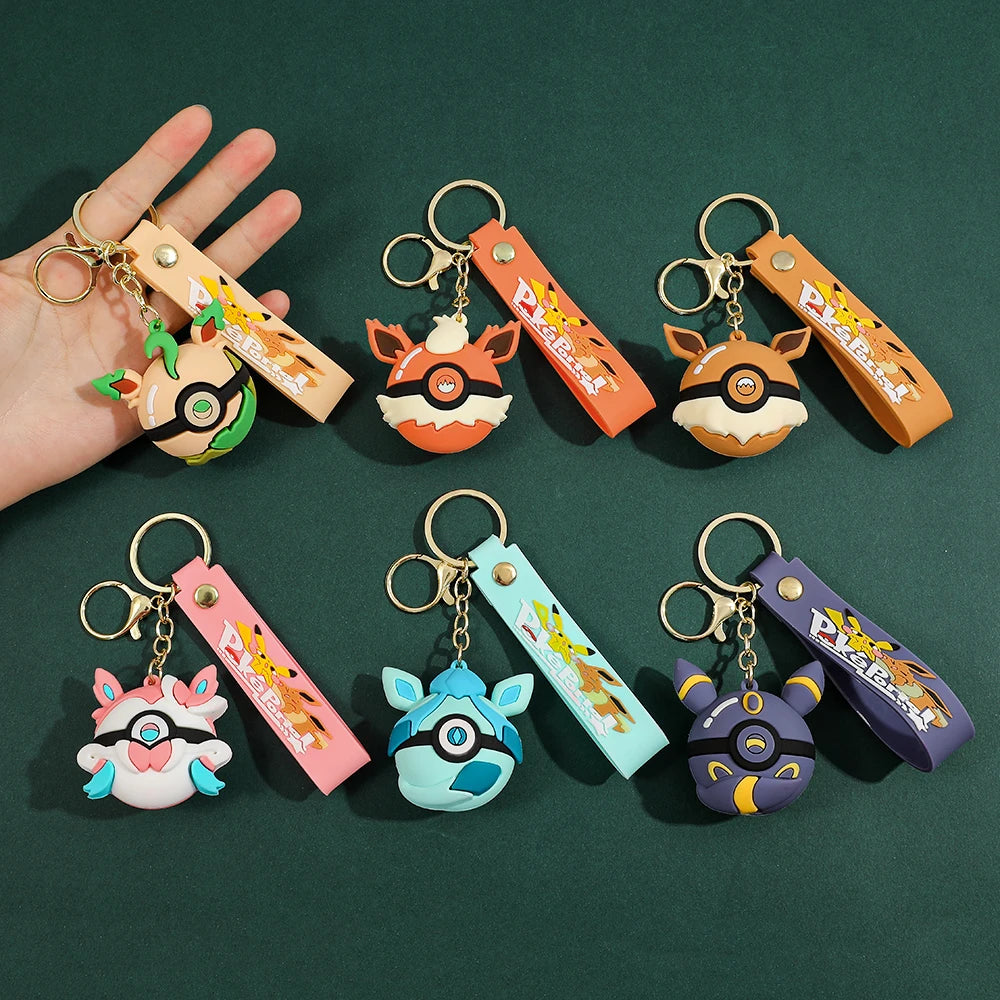 Poké Ball Keychain, Heavy Duty Metal Pokémon Ball Keychain, Anime