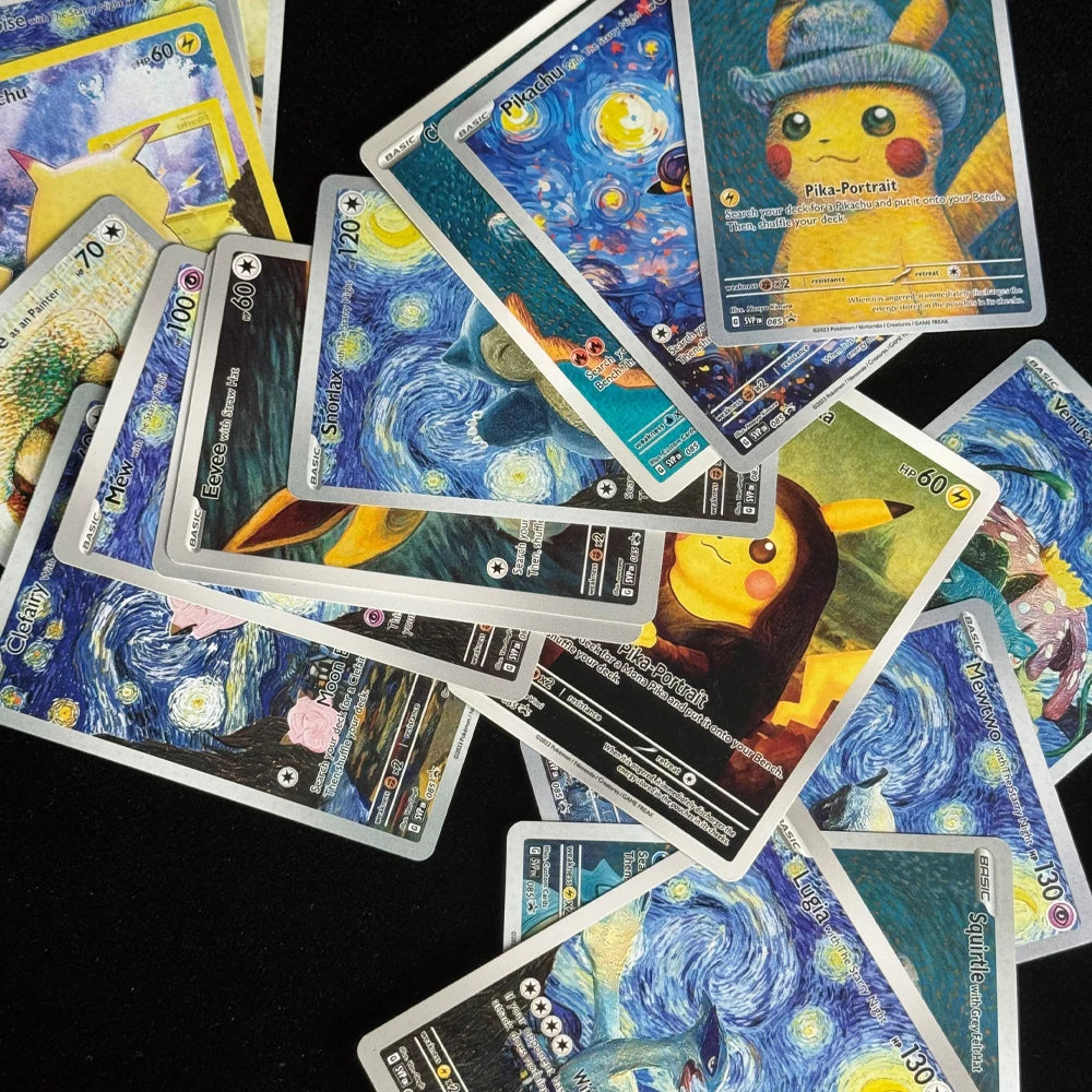 Ptcg 18pcs DIy Cartoon Anime Self-Control Mewtwo Pikachu Charizard
