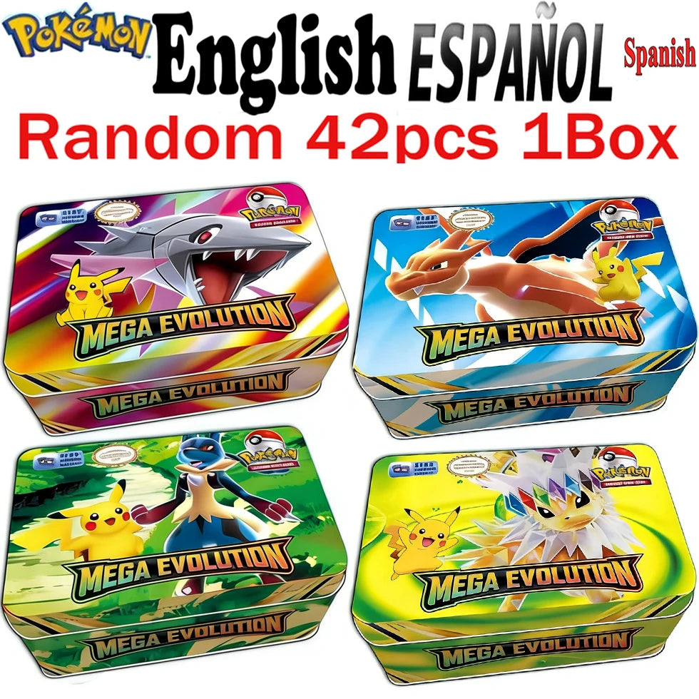 MEGA EVOLUTION 42pcs Pokemon Cards Battle Toys Lost Origin Pokemons