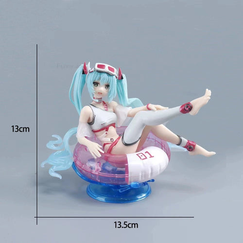 Anime Hatsune Miku Figure Wedding Dress Action Figures Kawaii Swimsuit