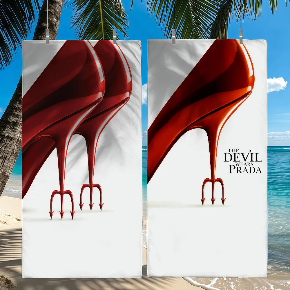 Movie The Devil Wears P-Pa-Prada-S 2 Towel Quick Drying Beach Towels