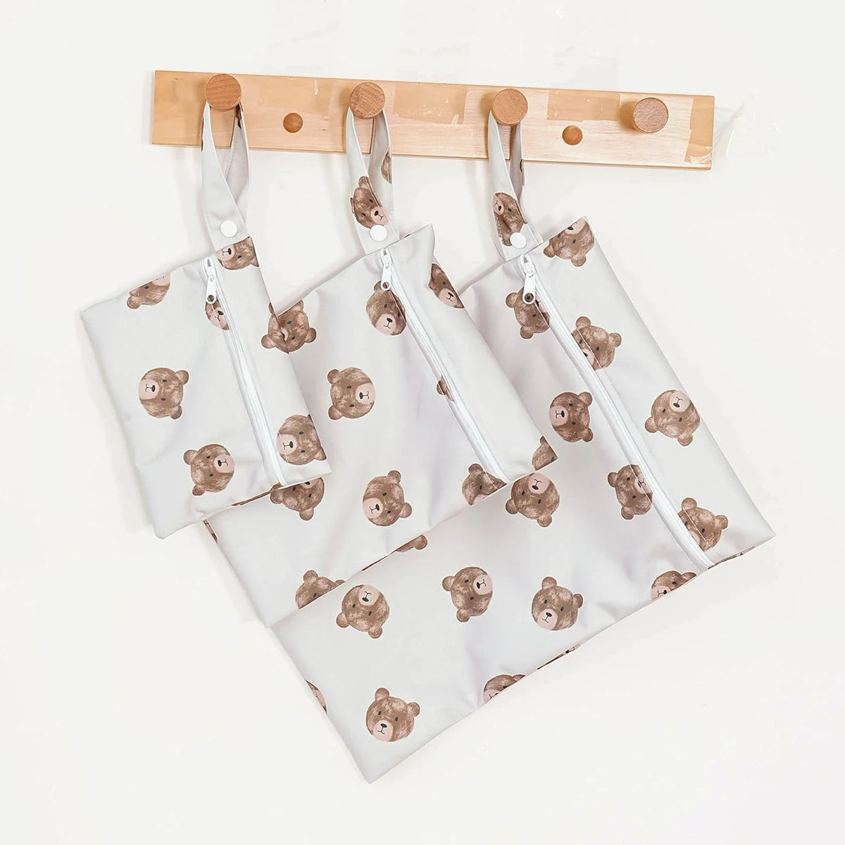Elinfant 3PCS Portable Wet Dry Bag For Swimsuits,Waterproof Diaper