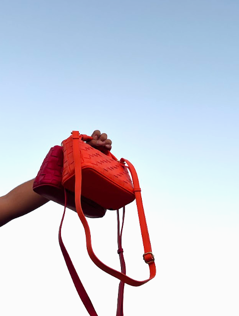 Baby Bella Vegan Crossbody Bag Orange