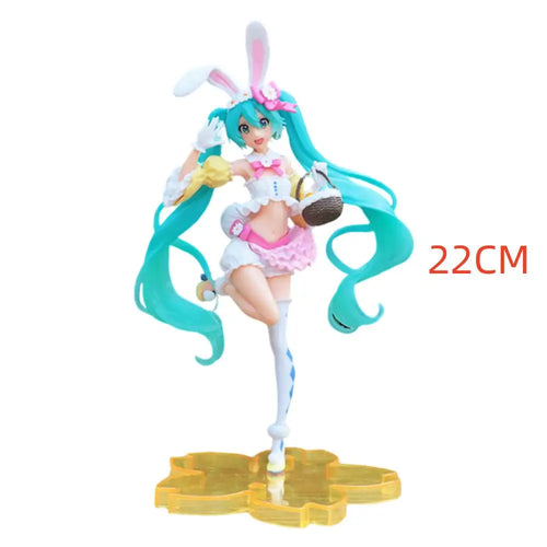 Anime Hatsune Miku Figure Wedding Dress Action Figures Kawaii Swimsuit