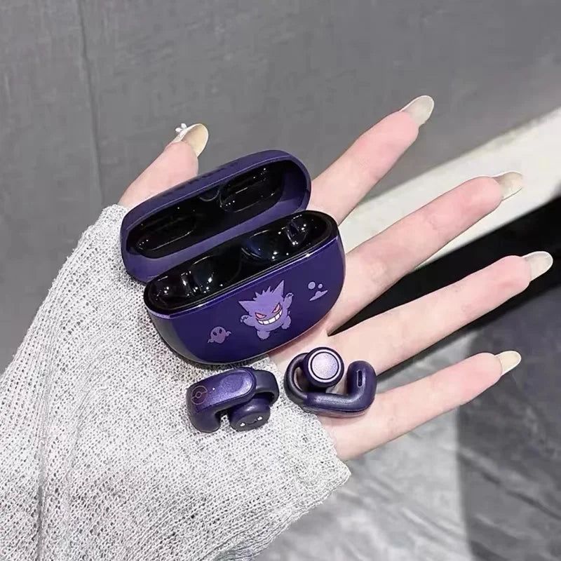 Gengar PokéMon Bluetooth Headset Ear Clip Hifi Stereo Wireless Game