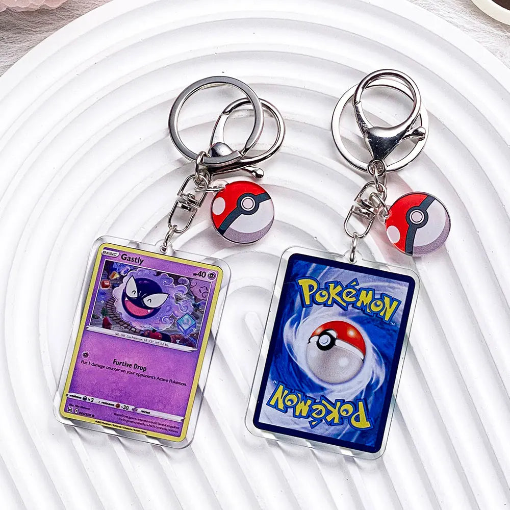 Pokémon Characters Pikachu Bulbasaur Jigglypuff Acrylic Keychain Bag