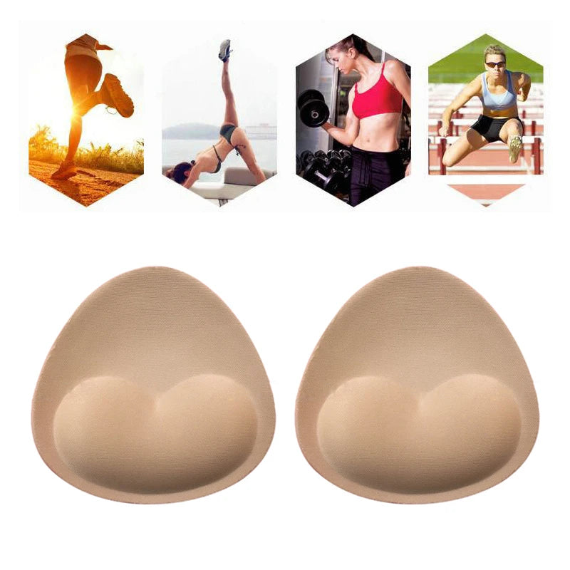 1Pair Sponge Push Up Bra Pads Set for Women Invisible Insert Swimsuit