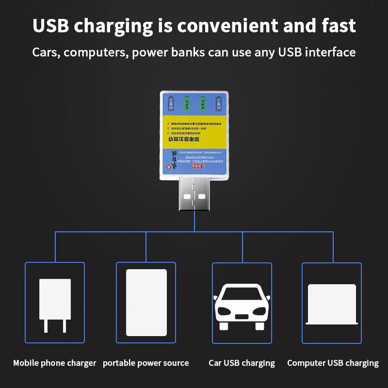 Float Rechargeable Battery CR425 USB Charger Charge Accessories