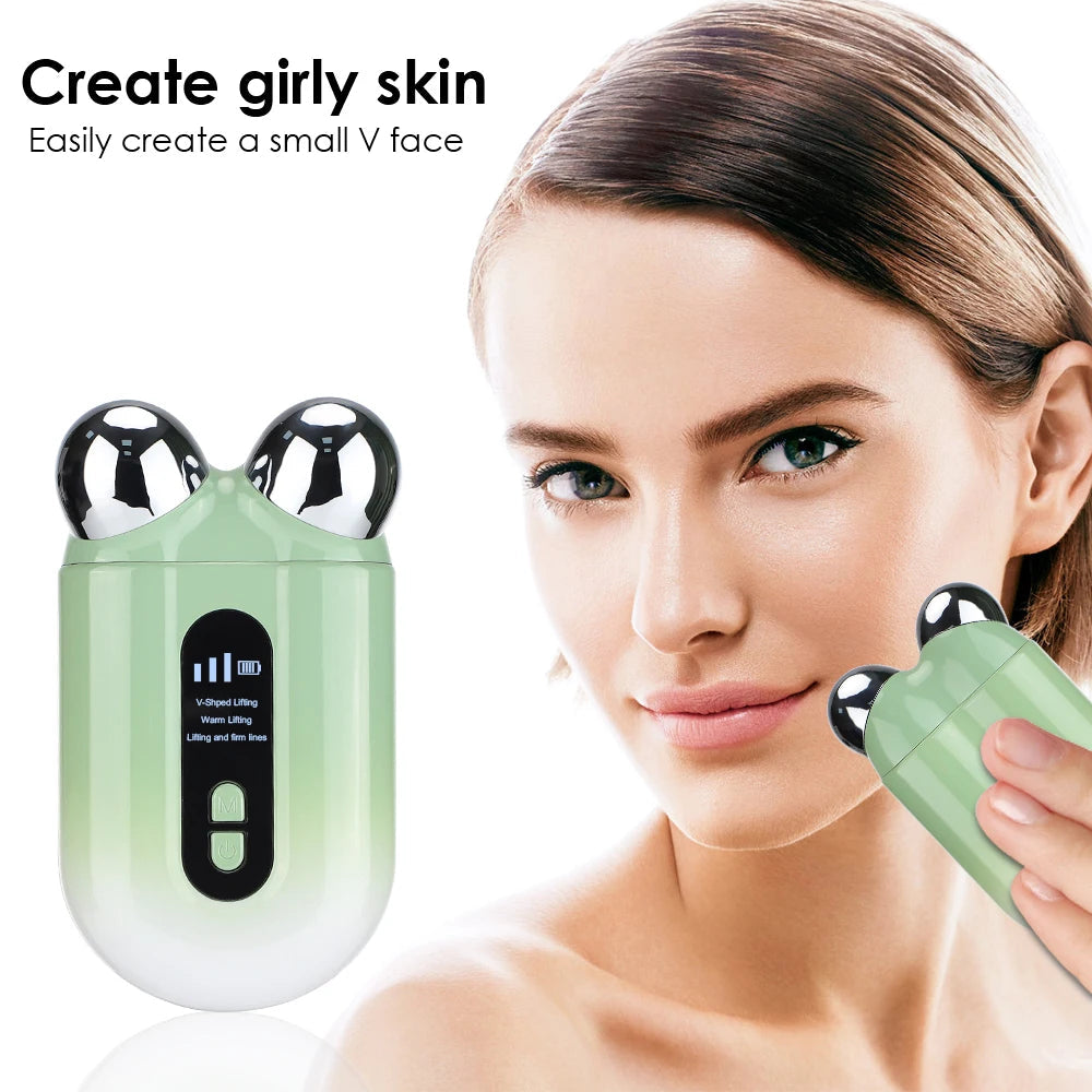 EMS Facial Massager Roller Microcurrent Face Lifting Machine V-Face