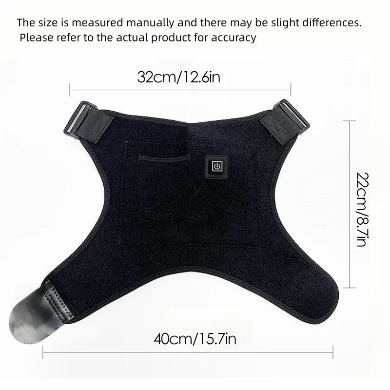 Electric Heating Heated Shoulder Brace Wrap Shoulder Massage Support