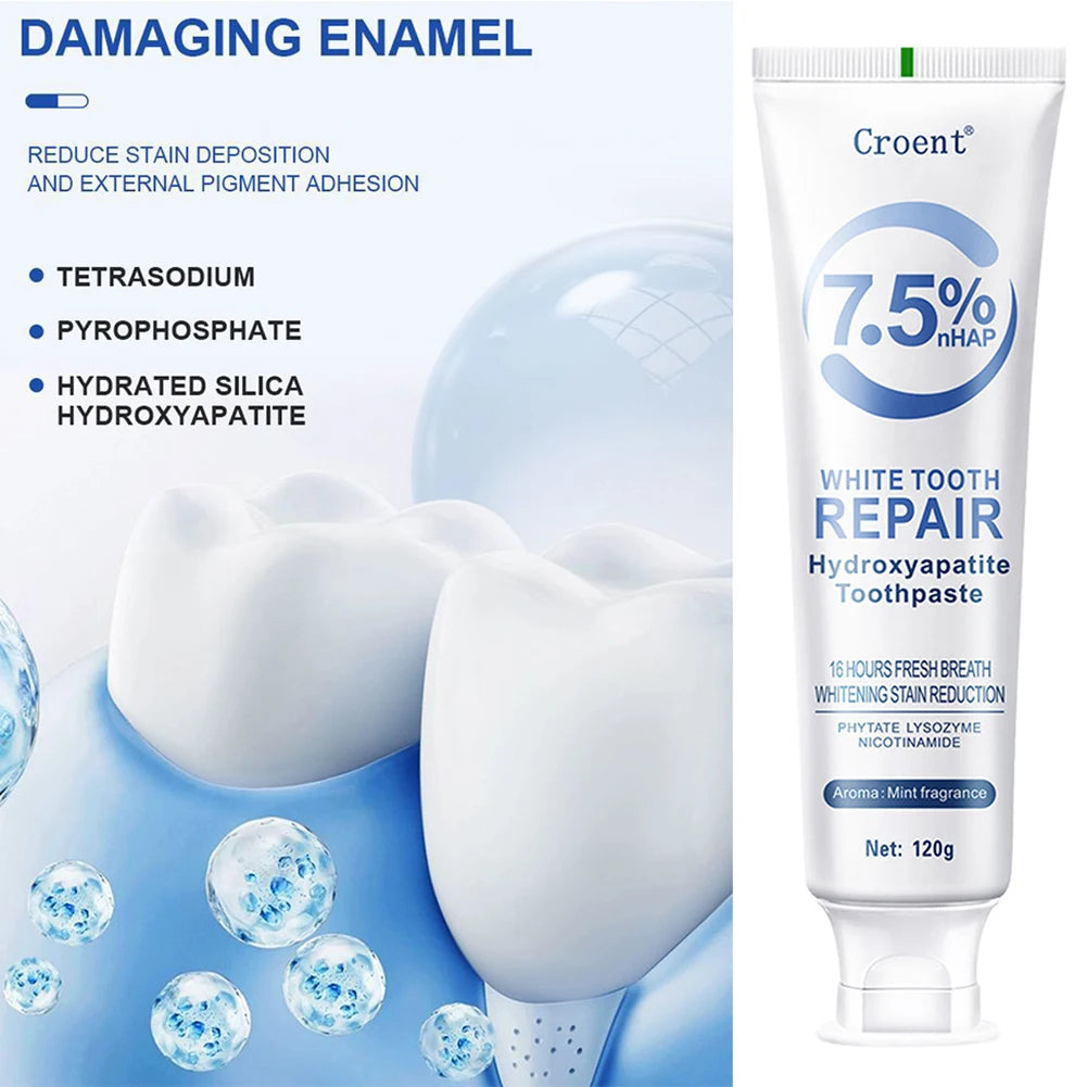 120g Hydroxyapatite Whitening Toothpaste Protect Gum Health Deep