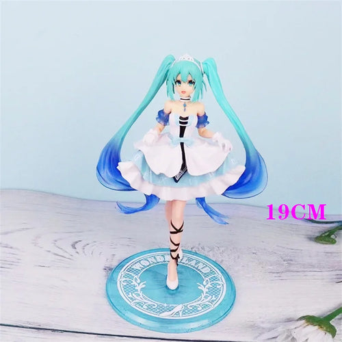 Anime Hatsune Miku Figure Wedding Dress Action Figures Kawaii Swimsuit