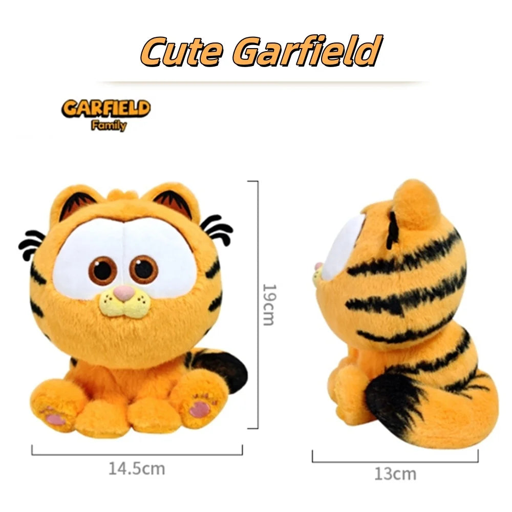 Kawaii Original Garfield Plush Doll Keychain Cartoon Anime Movie