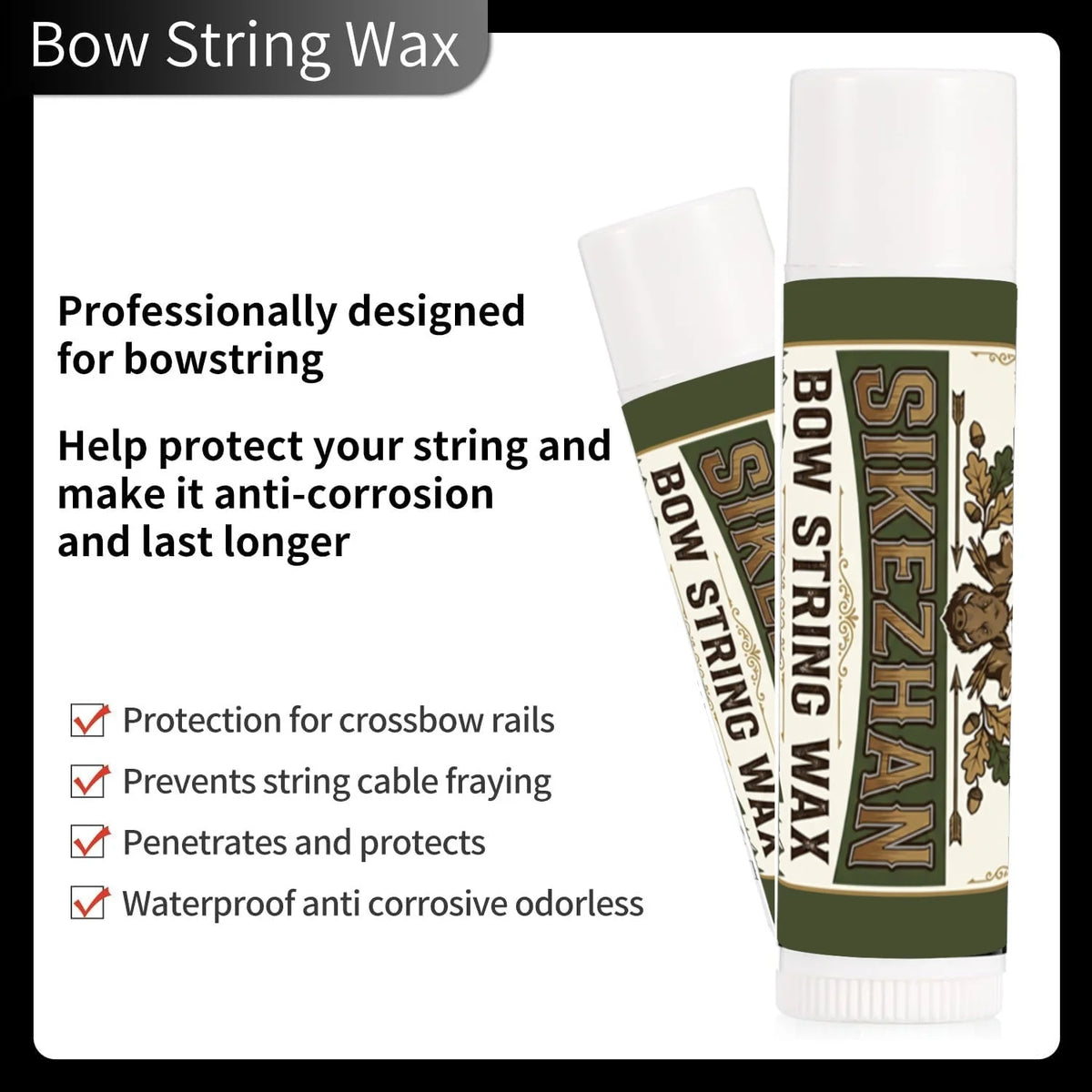 6g Archery Bow String Wax Rail Lube Stick Universal for Crossbow